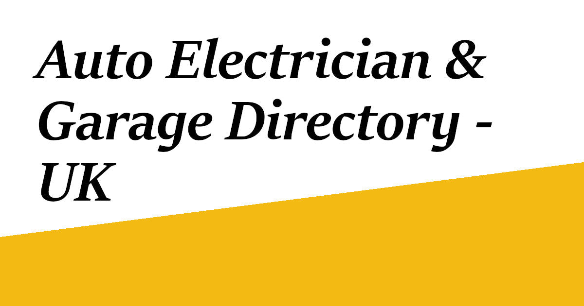Auto Electrician & Garage Directory - UK