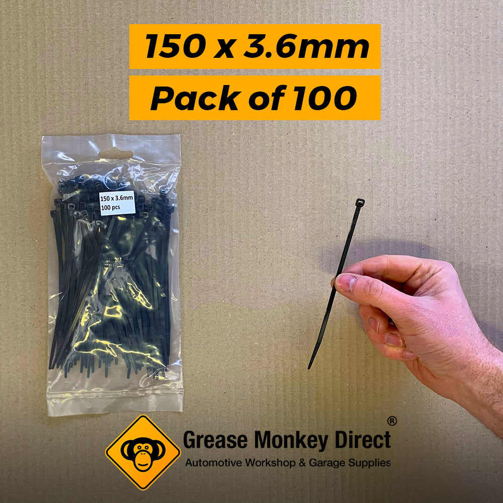 Cable Ties 150mm x 3.6mm | 100 Pack -
