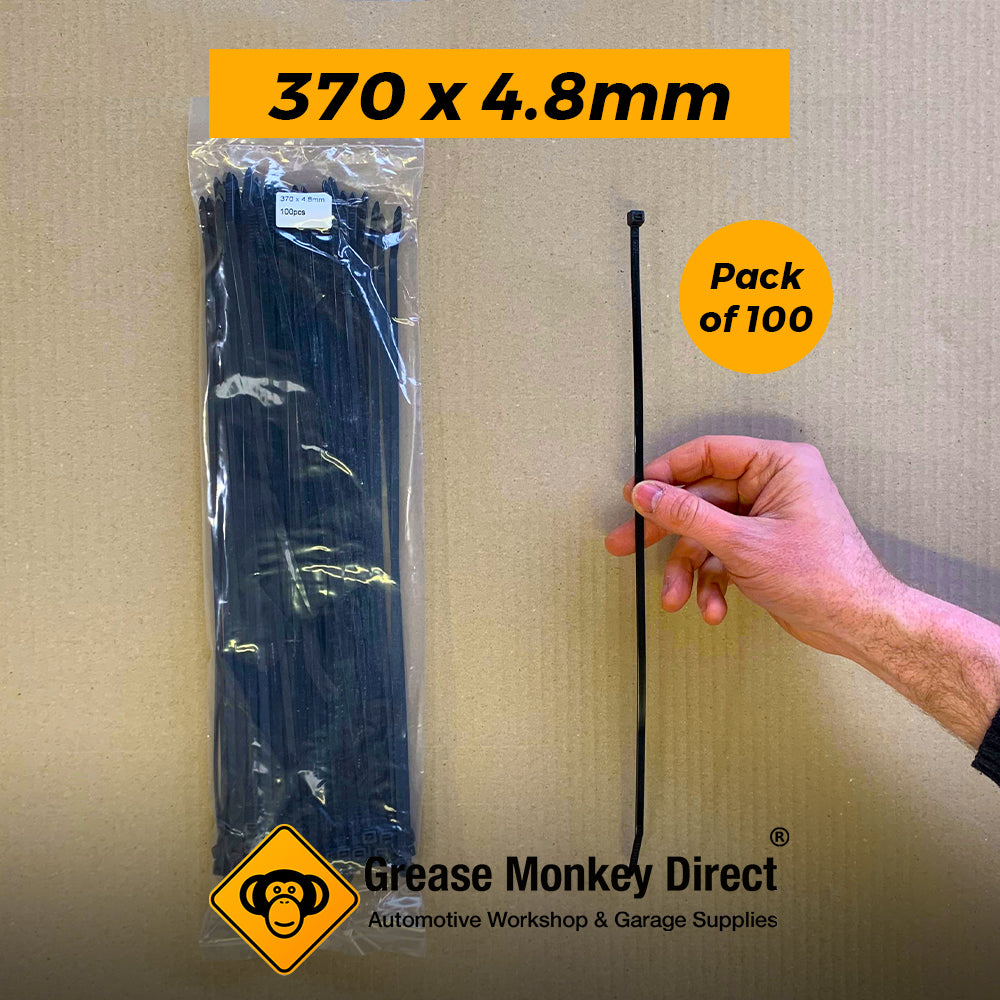 Cable Ties 370mm x 4.8mm | 100 Pack -