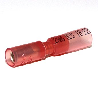 Red Female Bullet Heat Shrink Electrical Connectors | Qty: 25 - 