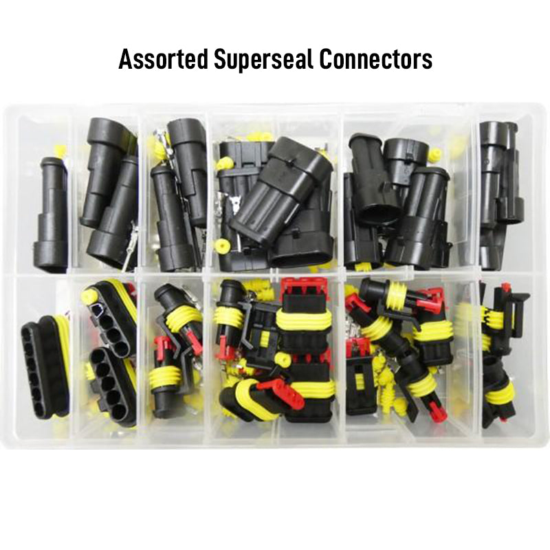 Assorted Superseal Connectors 2-6 Way - Qty 40 - 