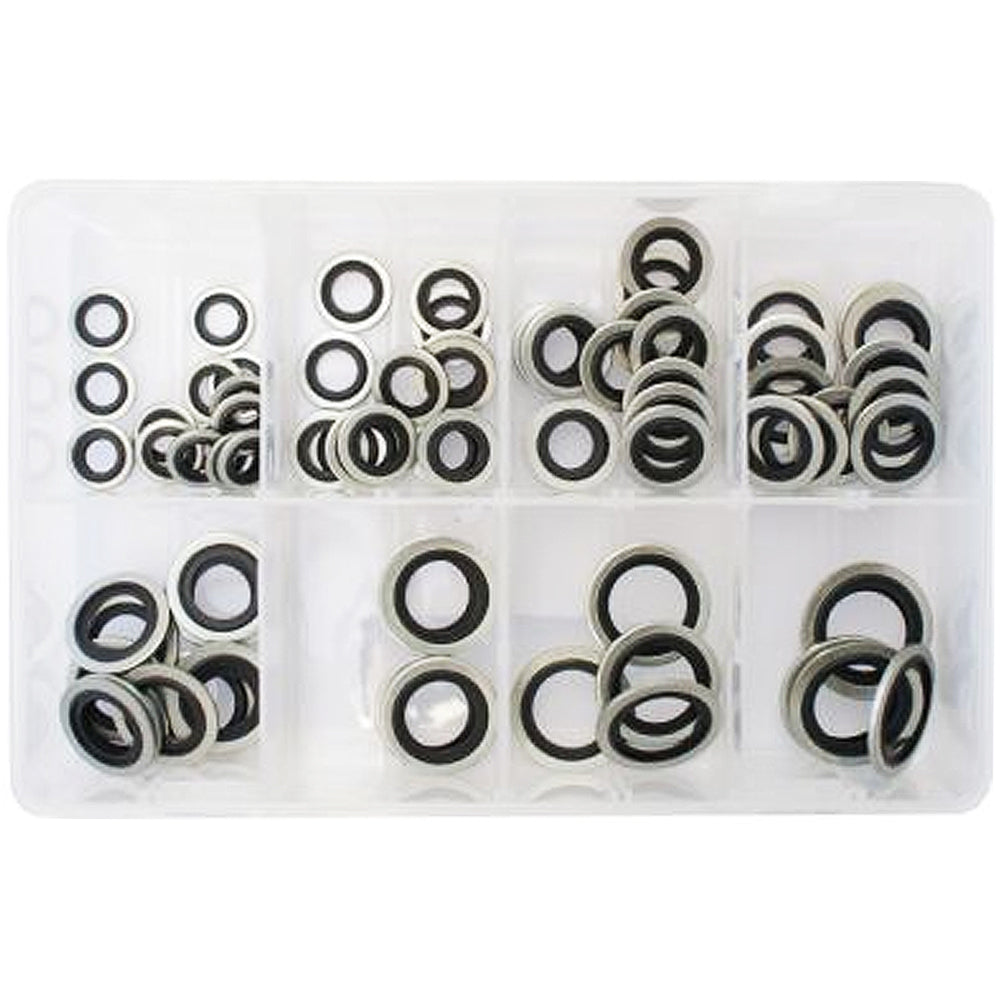Assorted Box of Metric Bonded Seal Washers/ Dowty Washers | Qty: 90 -