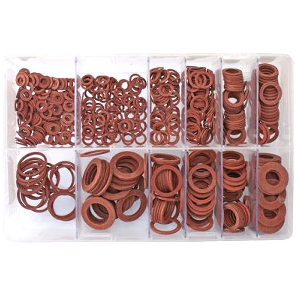 Assorted Fibre Washers - Metric | Qty: 600 -