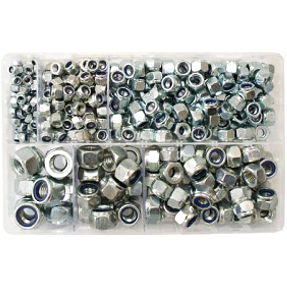 Assorted Metric Nylon Insert Nuts | M5-M14 | Qty: 400 -