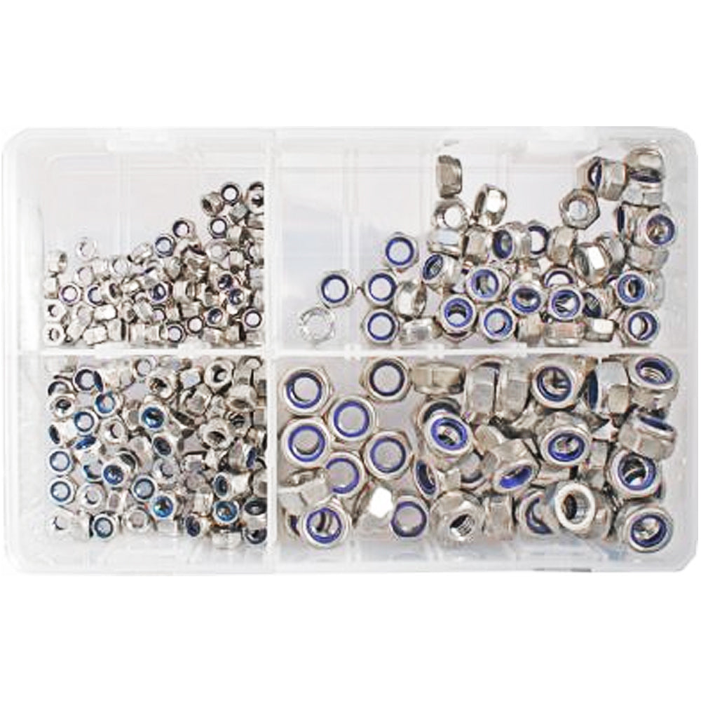 Assorted Stainless Steel Metric Nylocs | Qty: 250 -