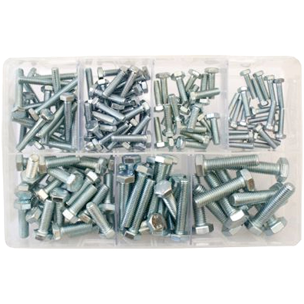 Assorted Setscrews M5-M10 BZP | Qty: 150 -