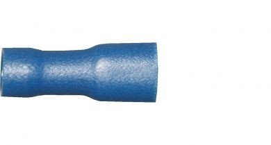 Blue Female Spade 4.8mm/0.5 Fully Insulated - Qty 100 - 
