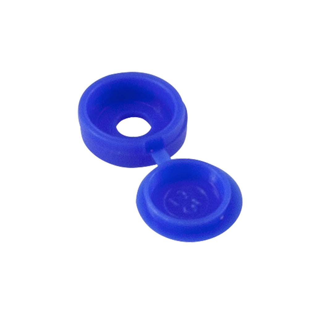 Blue Number Plate Screw Hinged Flip Top | Qty: 500 -