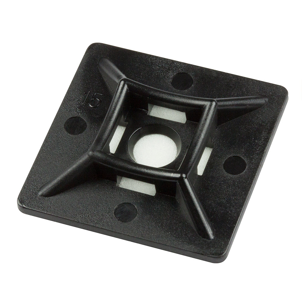 Adhesive Cable Ties Anchor 4.8mm Black -