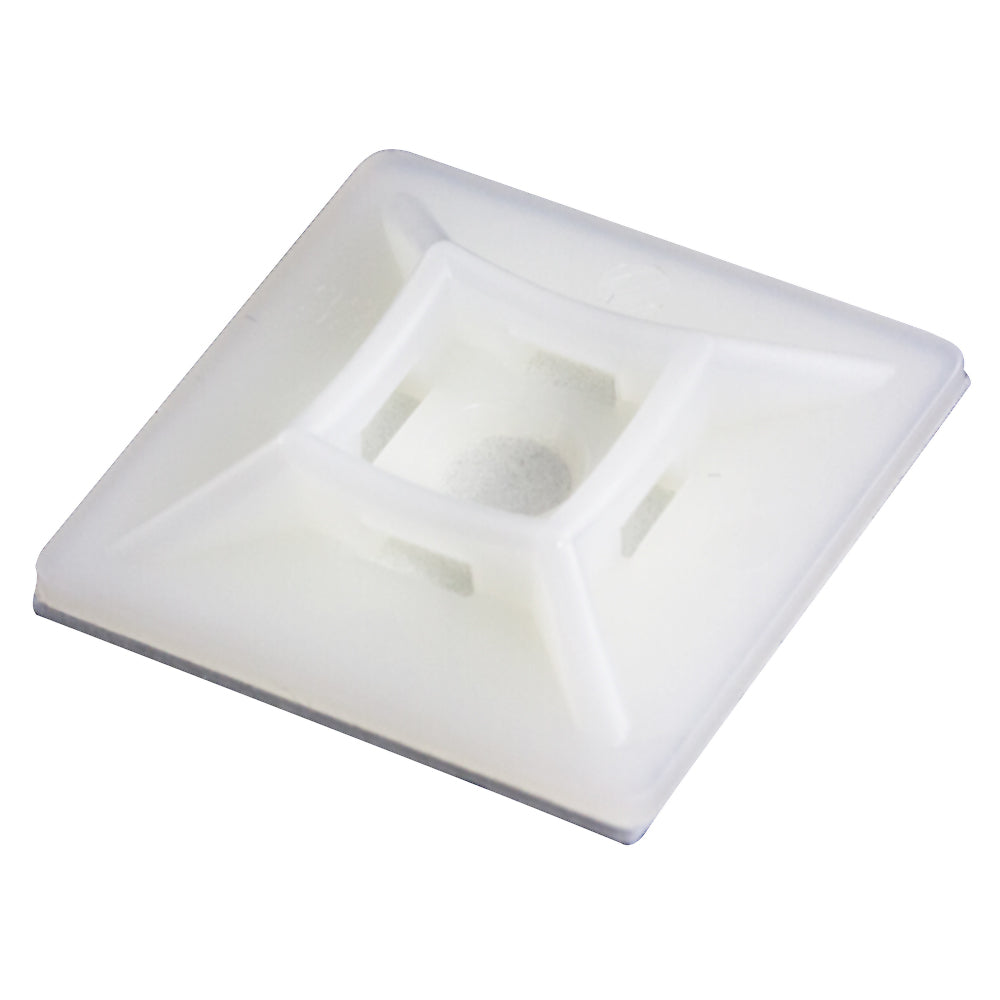 Adhesive Cable Ties Anchor 4.8mm White -