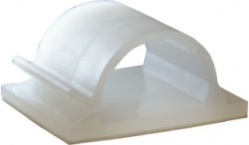 Adhesive Cable Clips Nylon 14mm | Qty: 100 -