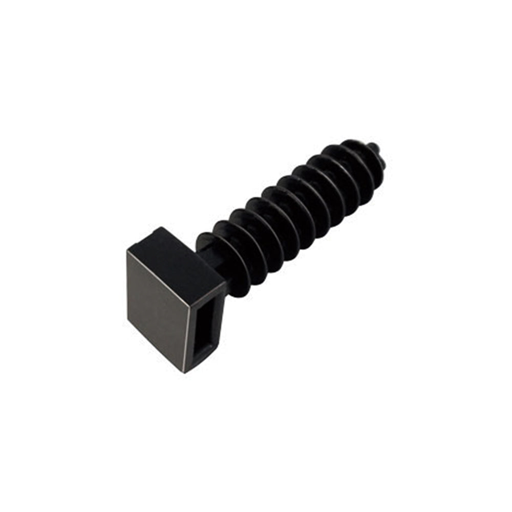 Black Masonry Mount for Cable Ties 9.0mm - Qty: 100 -