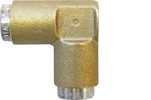 Brass Push Fit Elbow 6mm - Qty 2 -