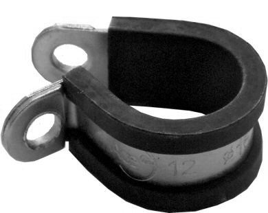 Stainless Steel, Rubber-Lined P-Clips 19mm (25) -