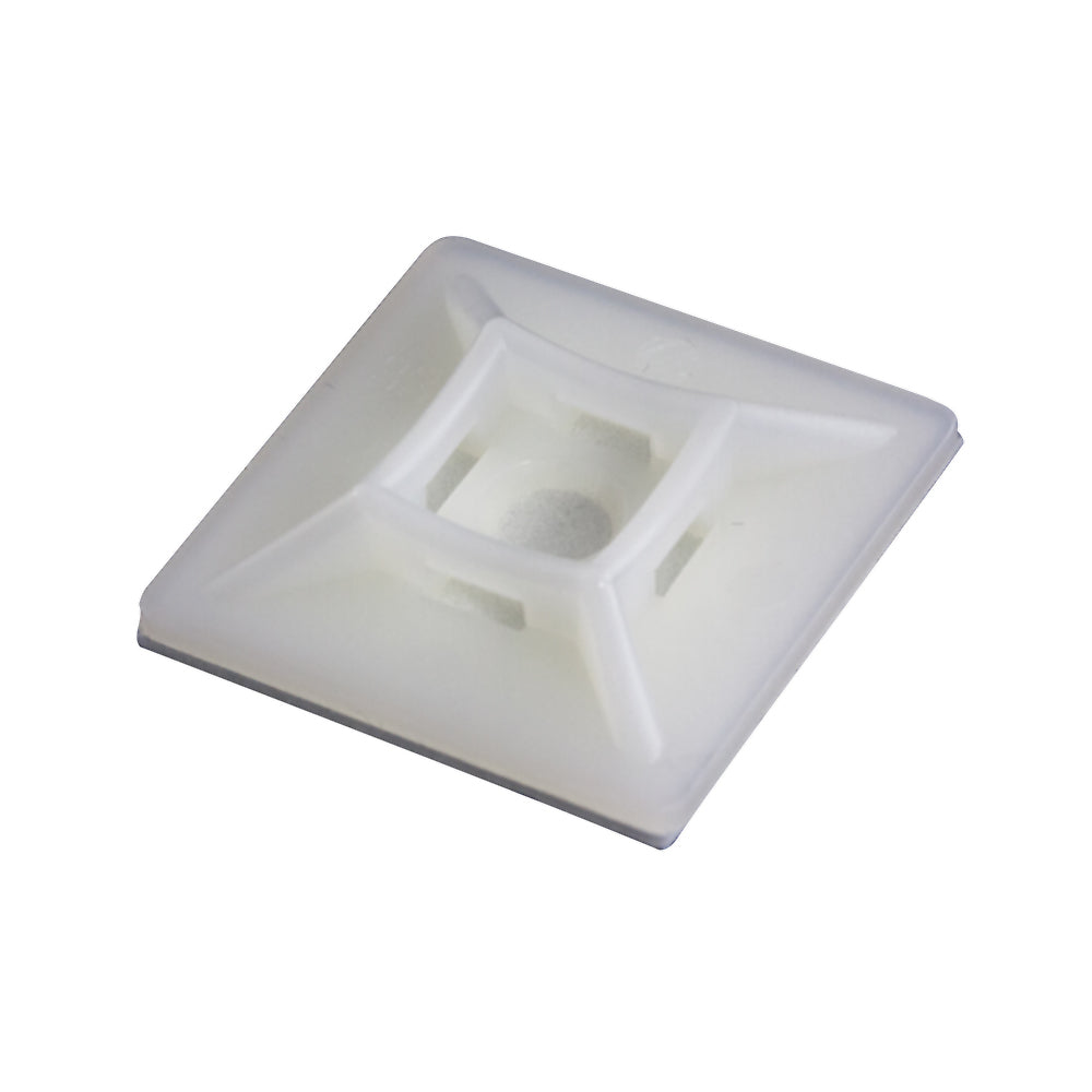 Adhesive Cable Ties Anchor 3.6mm White -