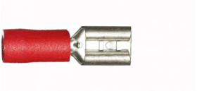 Red Female Spade 4.8mm Electrical Connectors | Qty: 100 - 