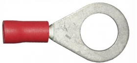 8.4mm Red Ring Terminals | 5/16 | Qty: 100 -