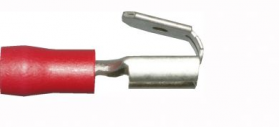 Red Piggy-Back 6.3mm Electrical Connectors | Qty: 100 -