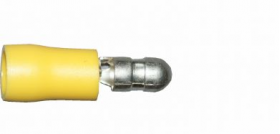 Yellow 5.0mm Bullet Electrical Connectors | Qty: 100 -