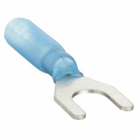 Blue Fork Heat Shrink Electrical Connector 4.3mm | Qty: 25 - 