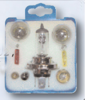H4 Car Bulb Kit - 8 Bulbs & 2 Fuses - 