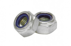 Nylon Locking Nuts 4mm BZP | Qty: 100 - 
