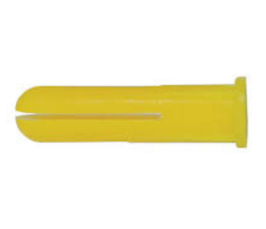 Plastic Masonry Plugs 5.0mm Yellow | Qty 100 - 