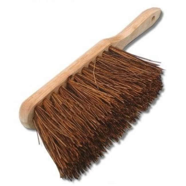 stiff hand brush
