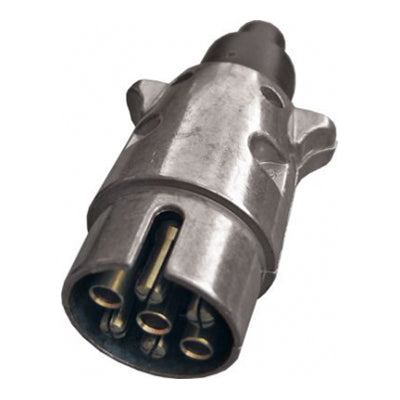 Trailer Plug - Metal | 12 Volt, 7 Pin - 