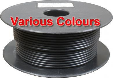 Buy Thin Wall Cable 44/0.30 (3.0mm²) 33 amp- Single, Various Colours -  for sale