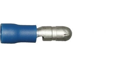 Blue Bullet 4.0mm Terminals - Qty 100 - 