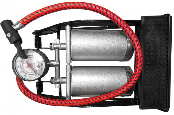 Buy Footpump with Gauge (Double Barrel) -  for sale