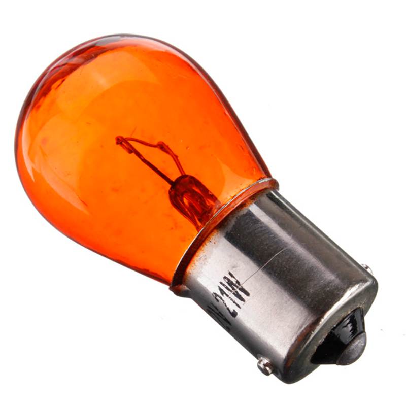 Amber Stop/ Flasher Car Bulbs 12v 21w | No. 581 | Pack of 10 - 