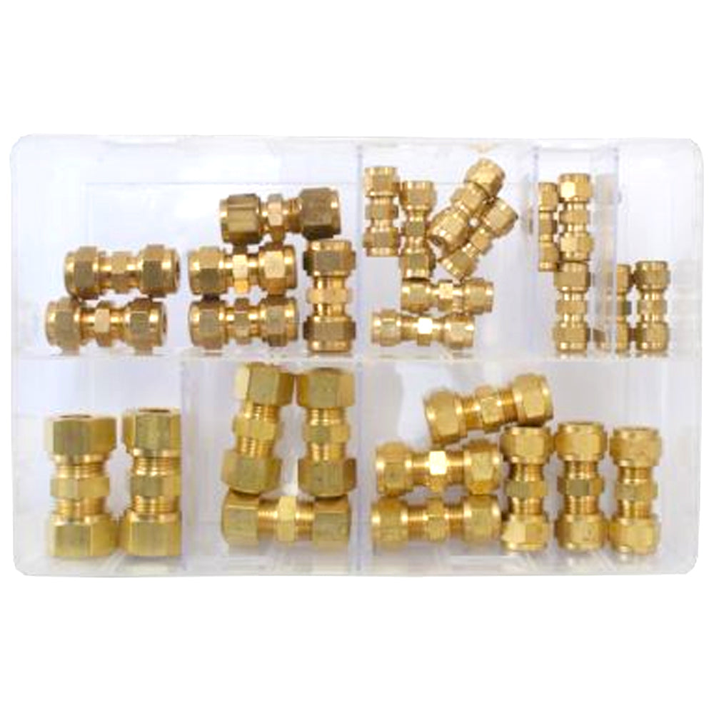 Assorted Brass Tube Couplings - Imperial - 