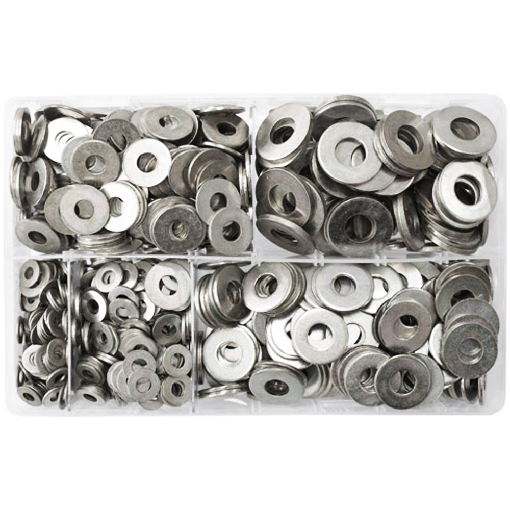 Assorted Flat Washers Metric | BZP, Heavy Duty | Qty: 1,000 - 