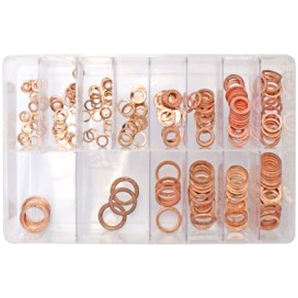 Assorted Copper Sealing Washers - Metric | Qty: 250 - 