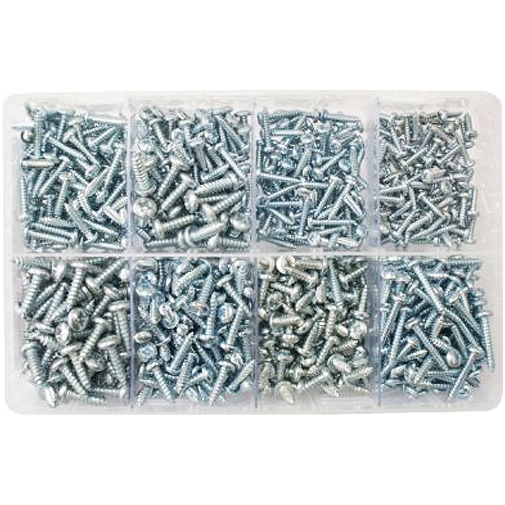 Assorted Self Tapping Screws Posidrive | Qty: 800 - 