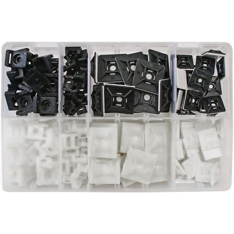 Buy Assorted Adhesive Cable Ties Anchor/Bases (180) -  for sale