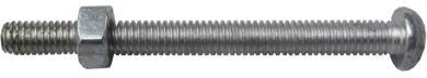 M5 x 50 Machine Screws & Nuts (100 prs) - 