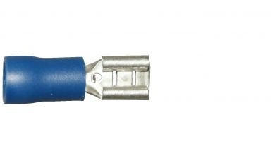 Blue Female Spade 4.8mm/0.5 - Qty 100 - 