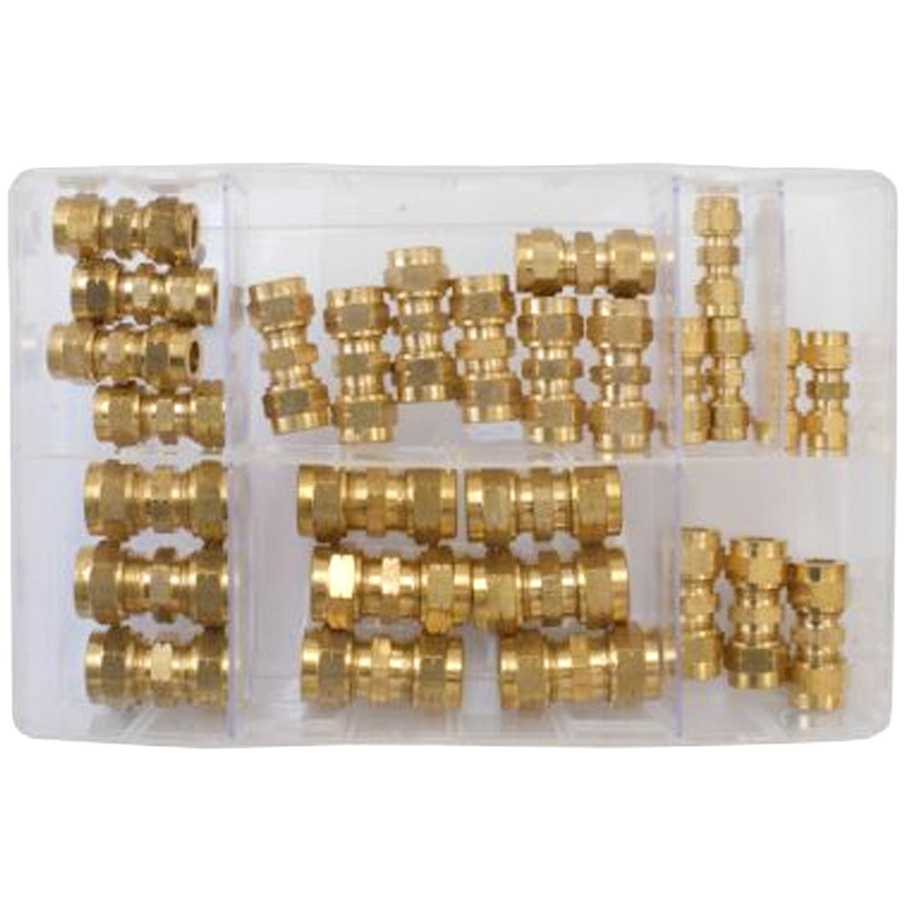Assorted Brass Tube Couplings | Metric | Qty: 28 - 