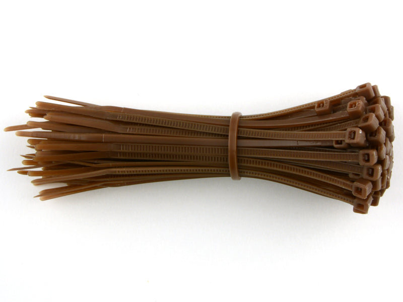 Brown Cable Ties | 100 x 2.5mm | Qty: 100 - 