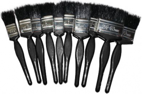 Pack of Assorted Budget Paint Brushes (10) - 