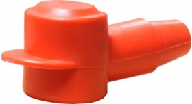 Red Battery Stud Cover (4-6mm) (Qty:10) - 