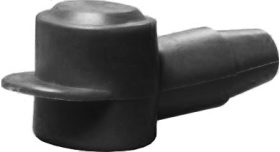 Black Battery Stud Cover (4-6mm) (Qty:10) - 