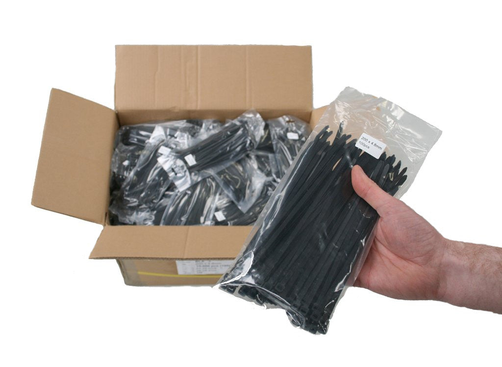 Wholesale Cable Ties 200mm x 4.8mm | Qty: 15,000 - 