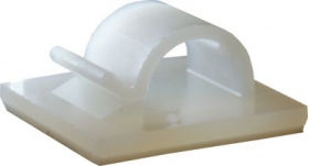 Buy Adhesive Cable Clips Nylon 8mm | Qty: 100 -  for sale