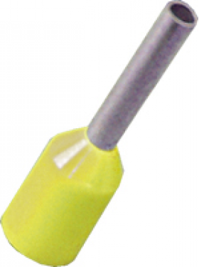 Cord End | 1.0mm² Yellow | Qty: 100 - 
