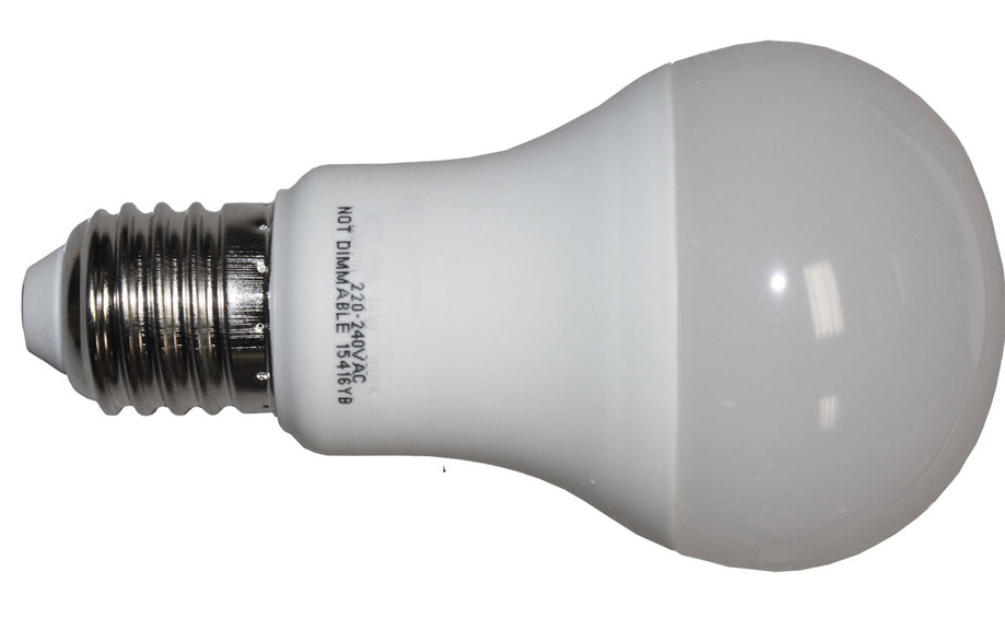 240V LED Edison Screw Bulb - 9w E27, 6000K - 