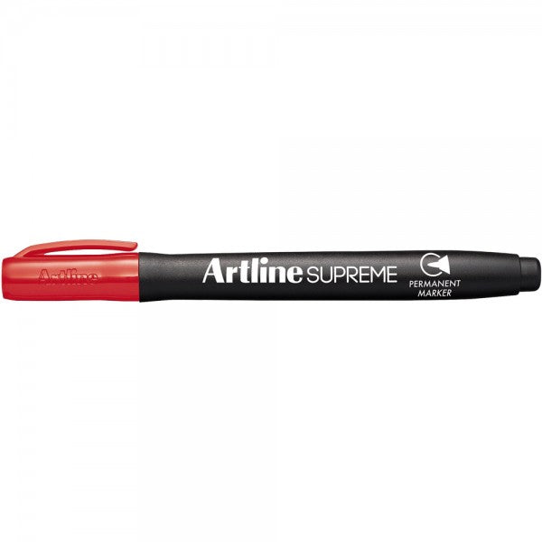 Permanent Marker Pens - Red (Qty 12) - 